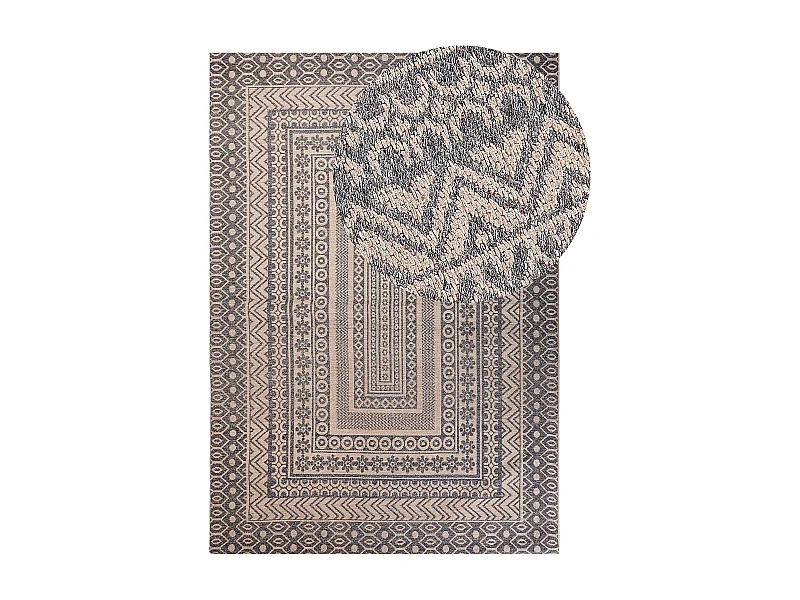 Alfombra BAGLAR 160 x 230 cm Yute Gris