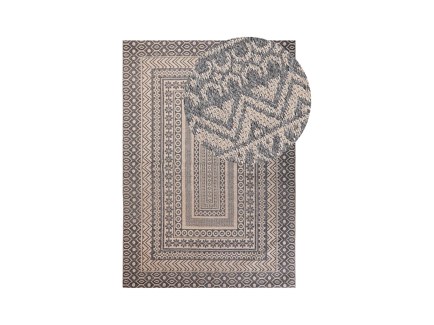 Tapis BAGLAR Gris 160 x 230 cm Jute