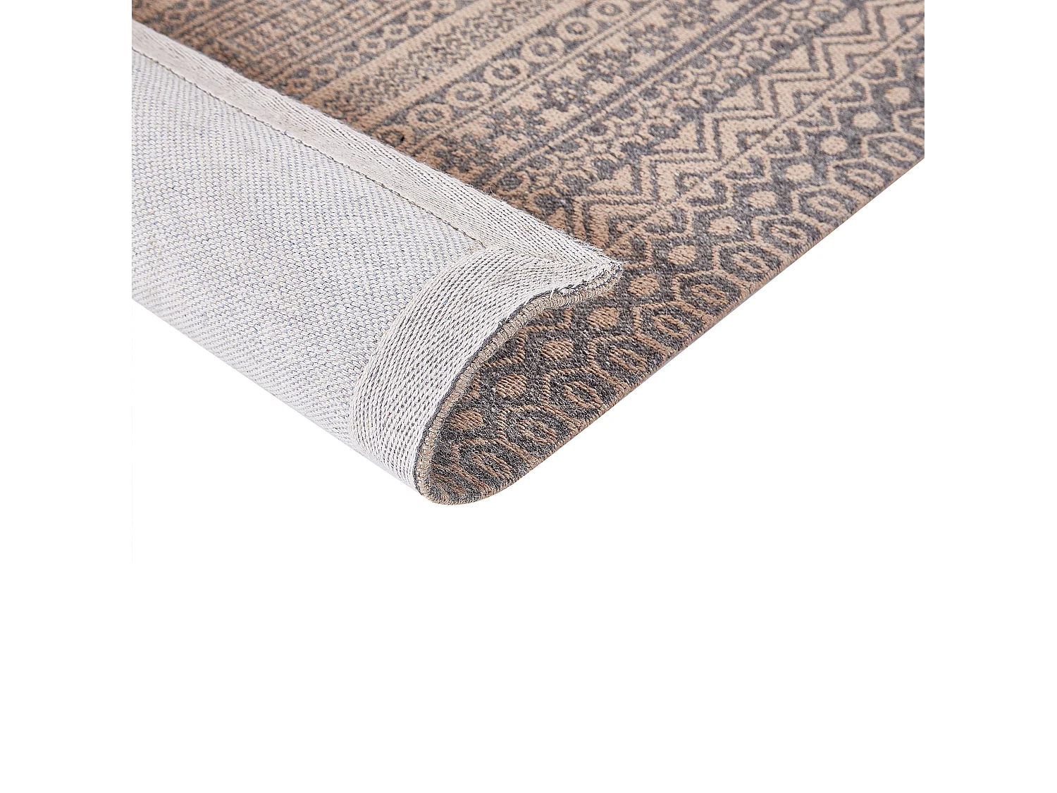 Tappeto beige e grigio 160 x 230 cm BAGLAR