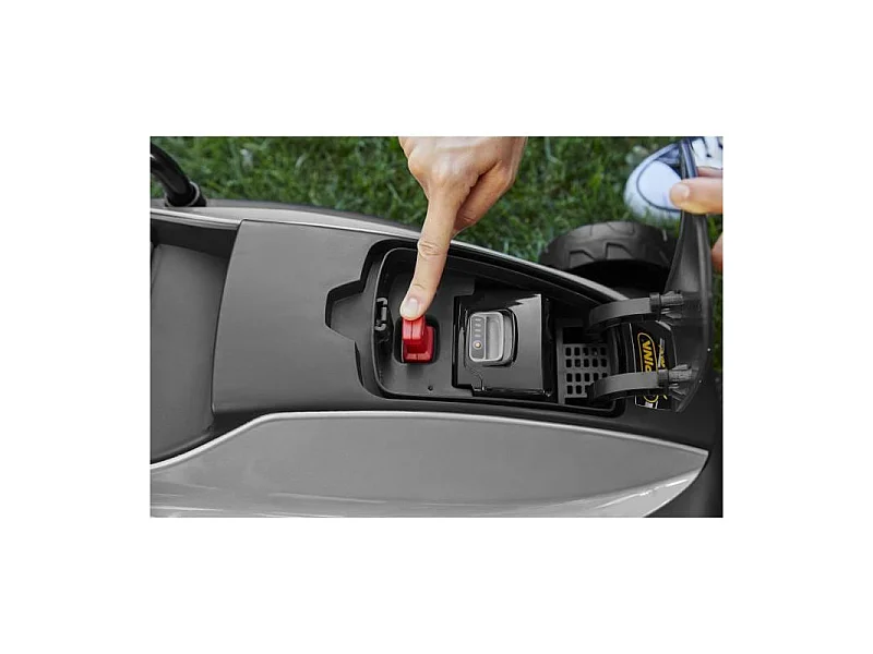 Cortacésped a batería AL1 3020 Li Kit 20V 4Ah - 30 cm, compacto, silencioso, motor de inducción, cargador incluido, color gris