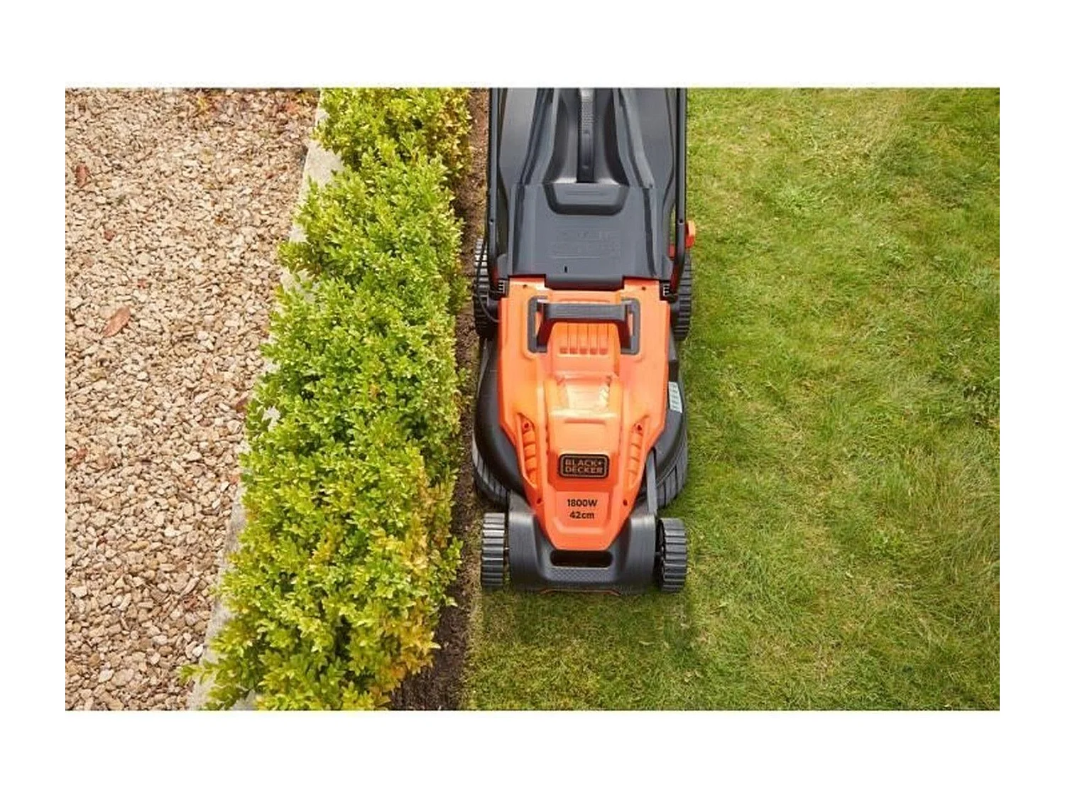 BLACK + DECKER Tondeuse  42cm 1800W - Poignee Bike BEMW481BH