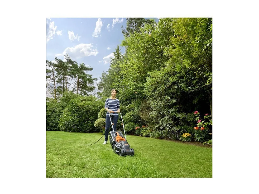 Black & Decker BEMW351-QS Tosaerba Elettrico 1000 W Sacco 30 L Nero