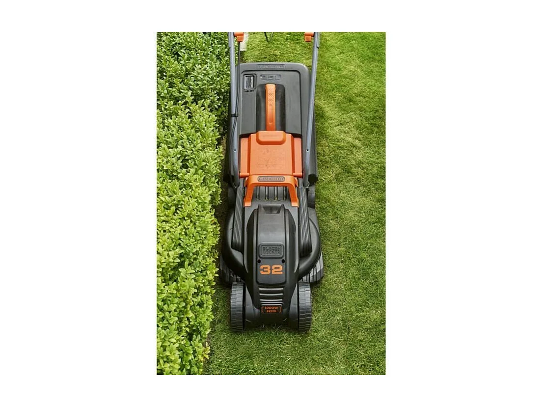 Black & Decker BEMW351-QS Tosaerba Elettrico 1000 W Sacco 30 L Nero