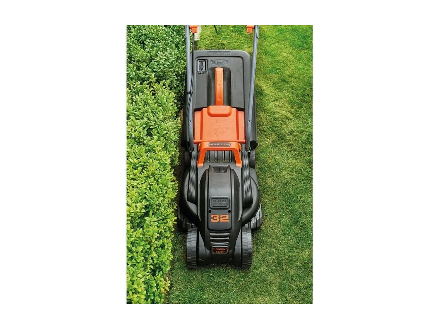 Black & Decker BEMW351-QS Tosaerba Elettrico 1000 W Sacco 30 L Nero