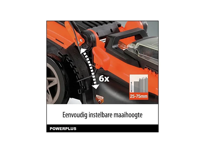 Tondeuse sans fil 20V 34cm BRUSHLESS - DUAL POWER POWDPGLWS1 - Livrée avec batterie 20V 4,0Ah + chargeur rapide