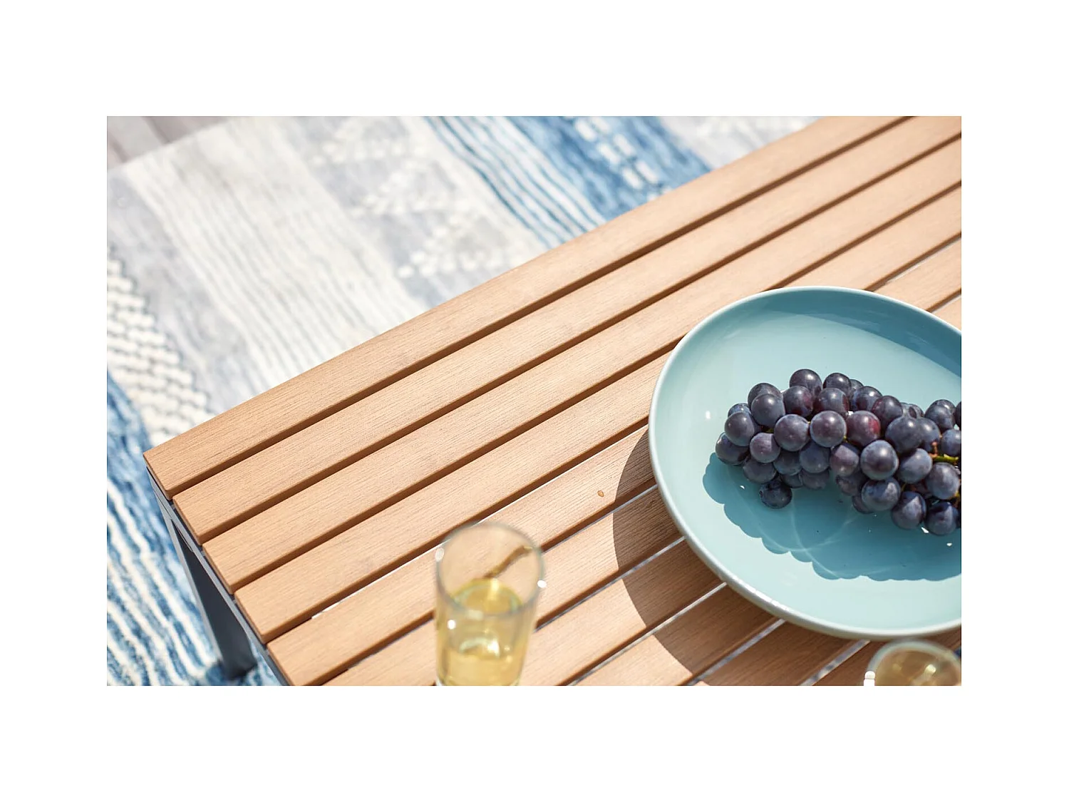 Garten Lounge Set 5-Sitzer aus Dunkelgrauem Aluminium Tahina