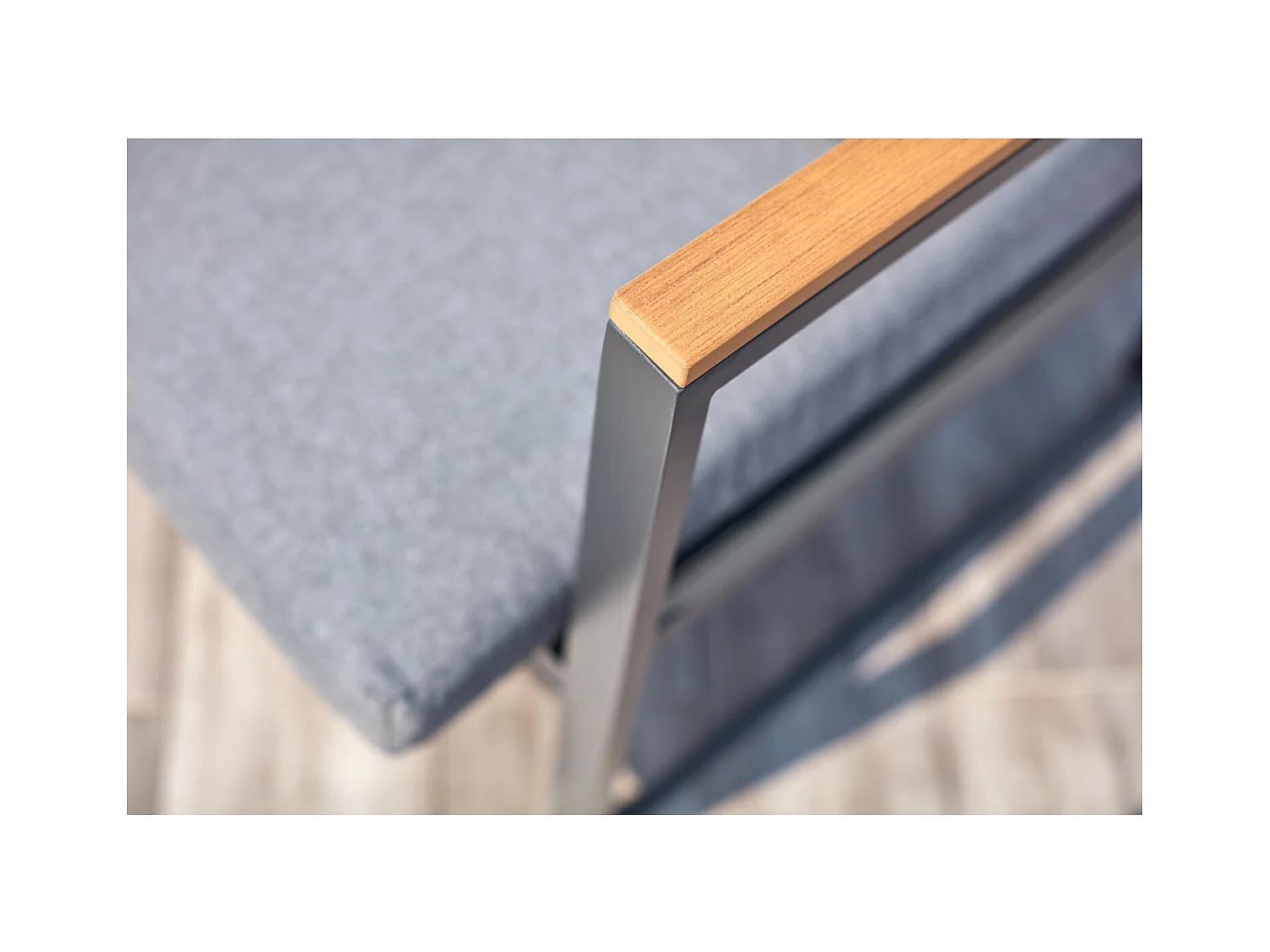 Garten Lounge Set 5-Sitzer aus Dunkelgrauem Aluminium Tahina