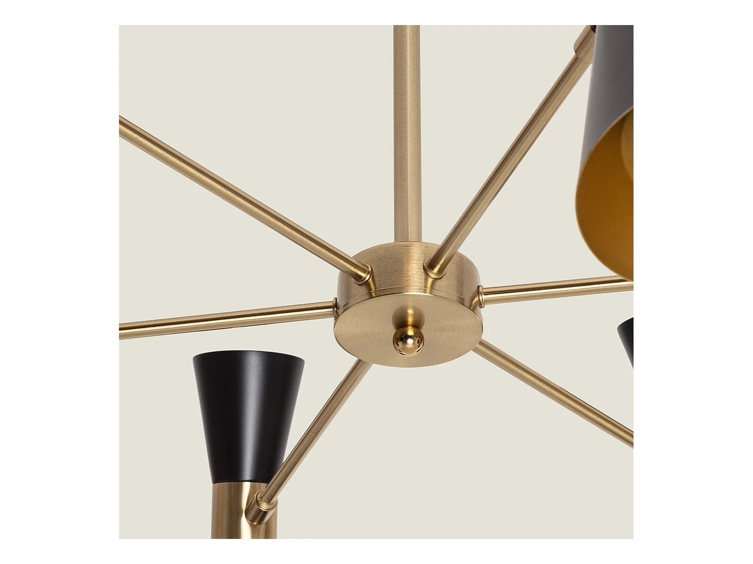 Plafonnier Aluminium 6 Spots Jigger  Noir