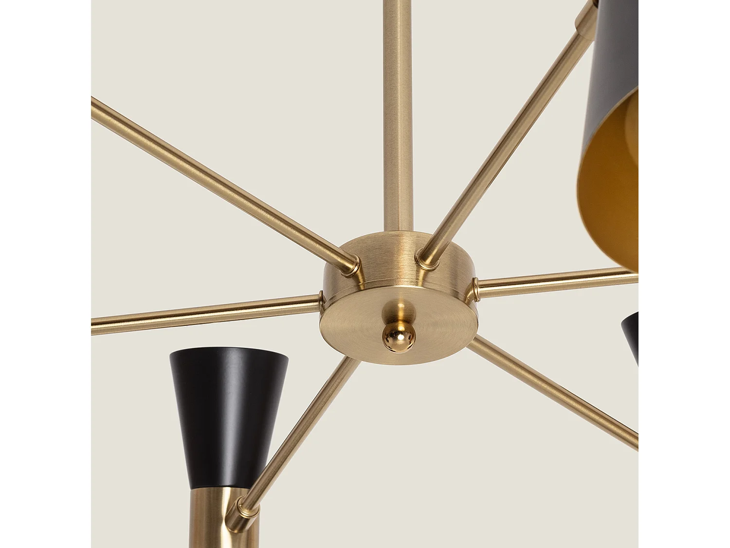 Plafonnier Aluminium 6 Spots Jigger  Noir