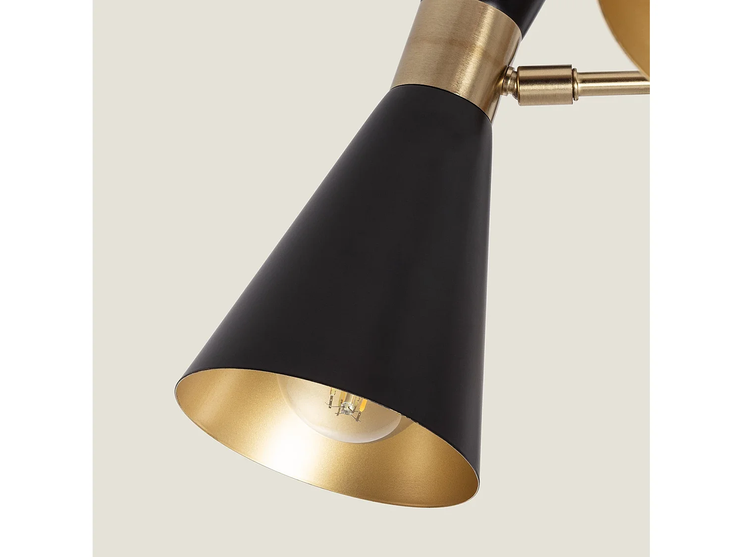 Lámpara de Techo Metal 6 Focos Jigger Negro