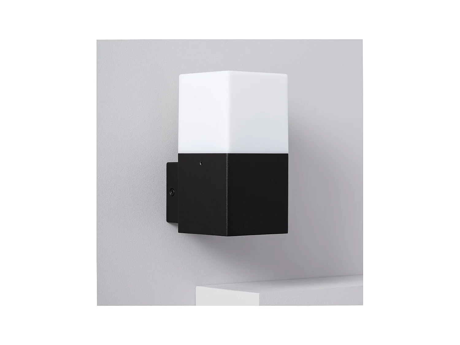 Applique da Parete per Esterni Alluminio Domus Nero