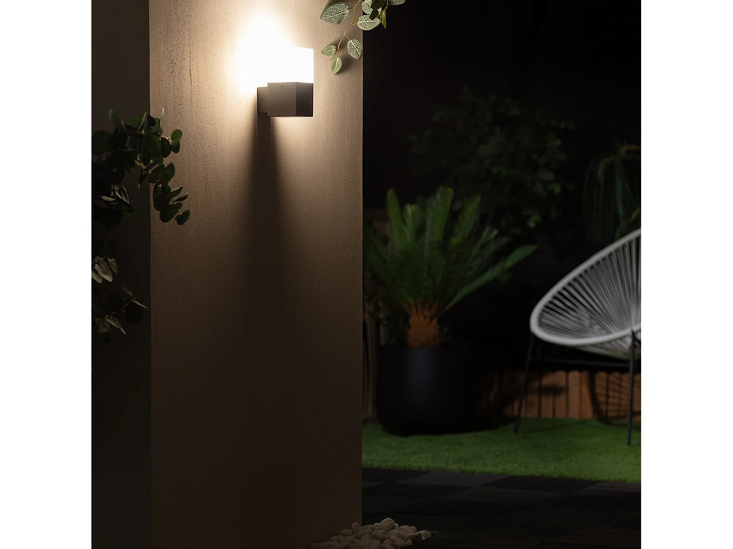 Applique Murale Extérieure Aluminium Domus Noire