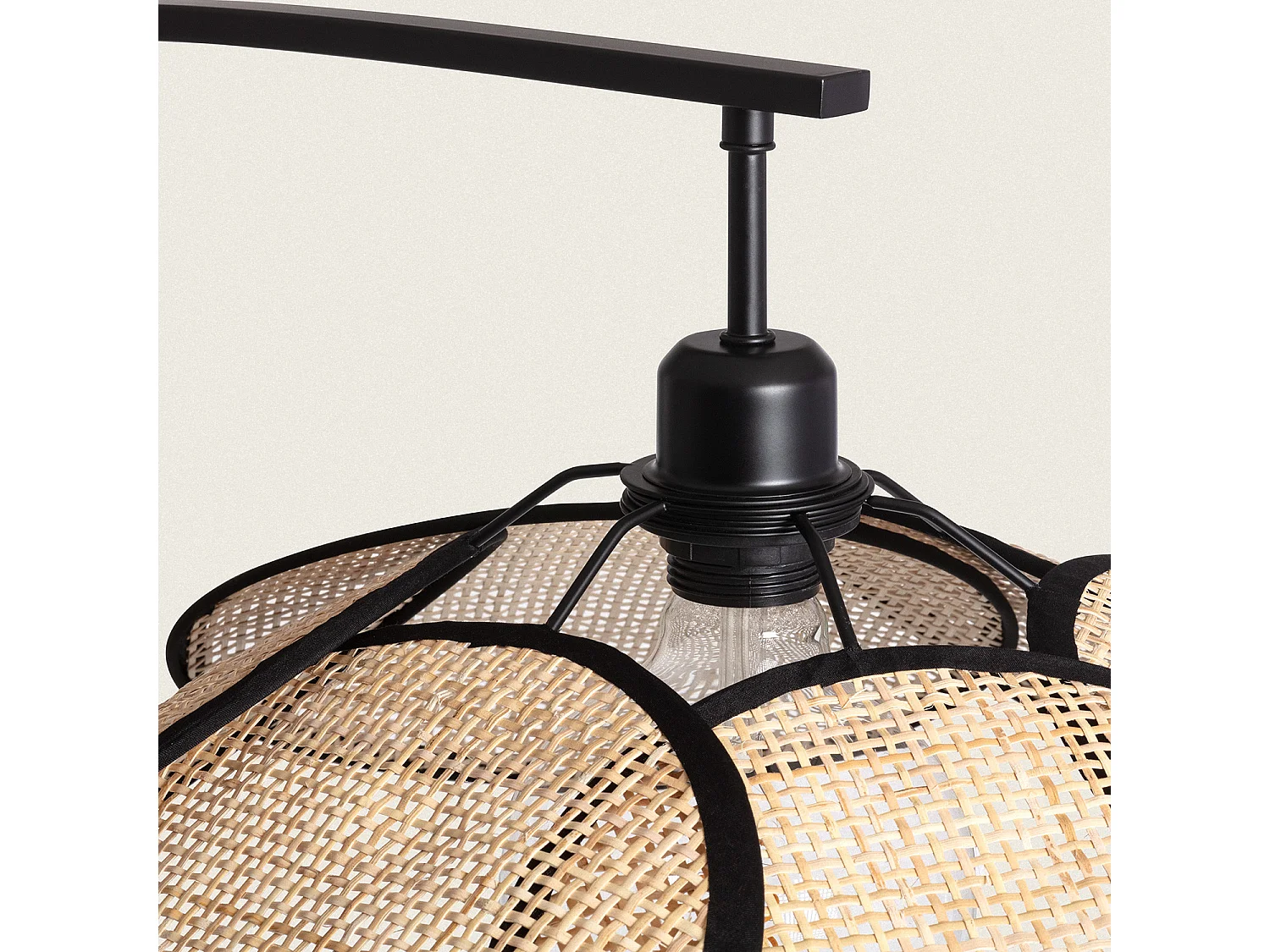 Lampadaire Rotin Arc Nirvana   Naturel