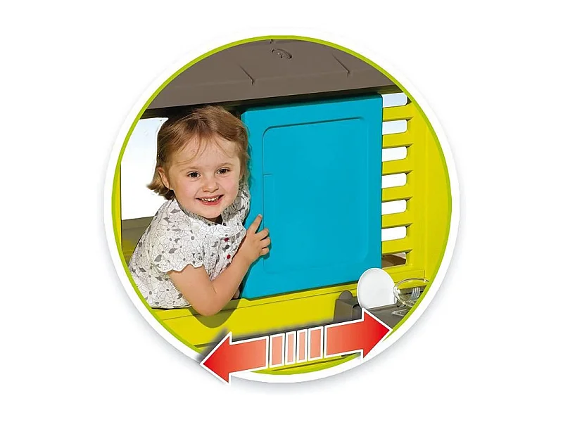 Smoby maison Pretty et cuisine ete 145 x 110 x 127cm