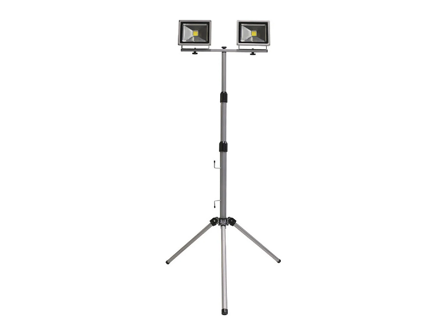 Trépied télescopique avec projecteur LED extérieur 2x20W Aluminium 4000K 7hSevenOn Outdoor