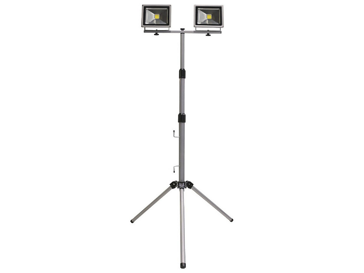 Treppiede Telescopico Per Faretti LED - Regolabile 63,5-153,5 Cm, Giallo, In Alluminio - Foto 6