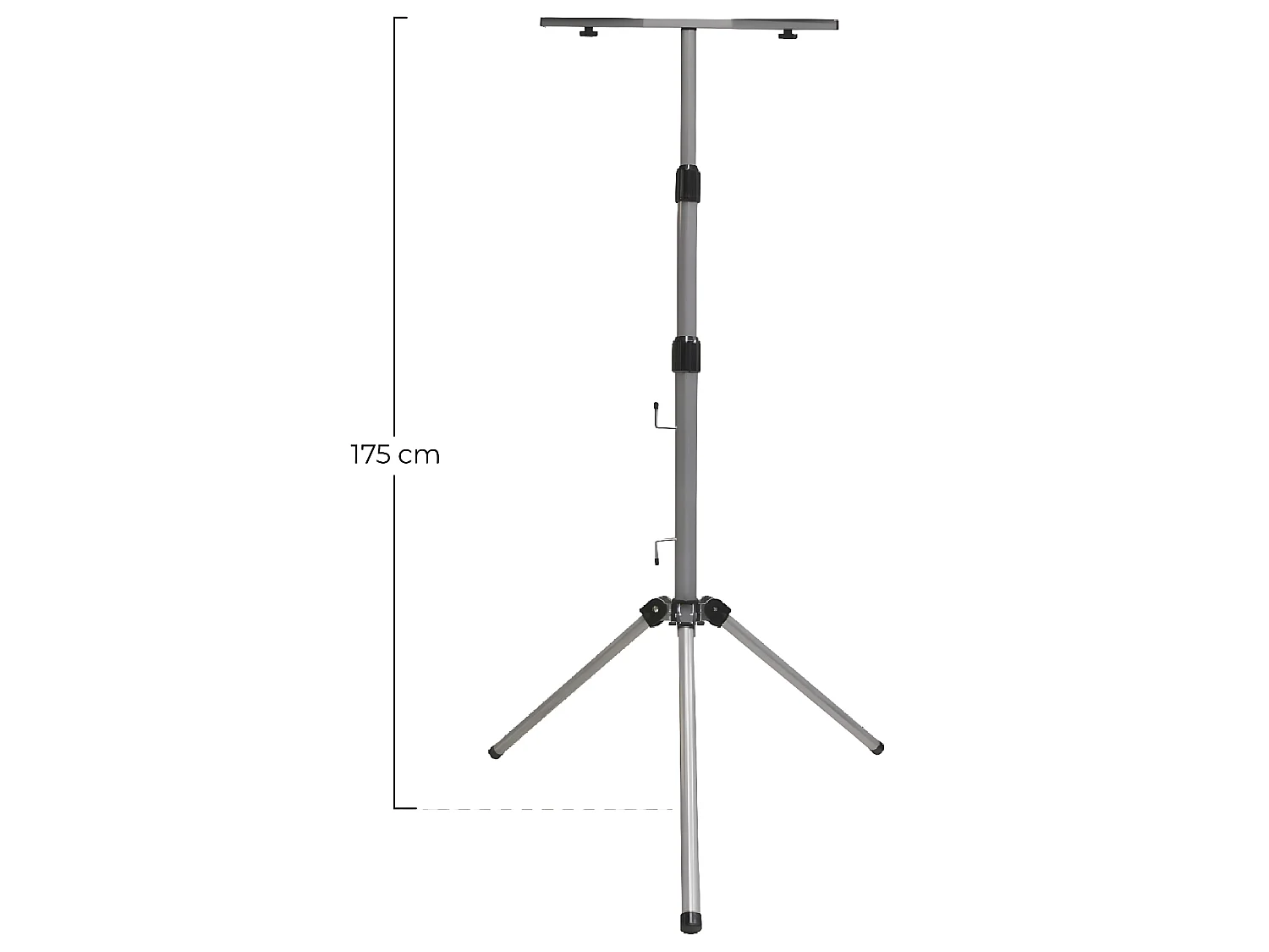 Trépied télescopique avec projecteur LED extérieur 2x20W Aluminium 4000K 7hSevenOn Outdoor
