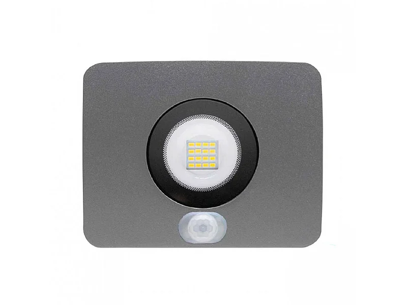 Proyector LED 10W Ultraslim de Exterior IP65 con Sensor Crepuscular y Movimiento Orientable Aluminio 4000K 7hSevenOn