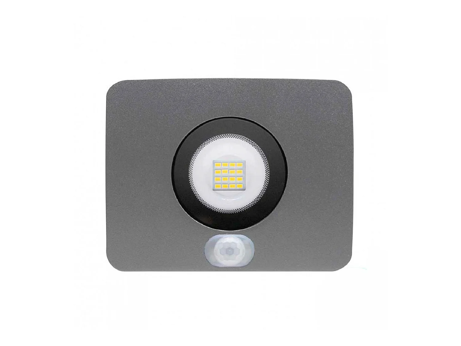 IP65 Outdoor 10W Ultraslim LED Floodlight with Twilight Sensor and Motion Orientable Aluminium 4000K 7hSevenOn