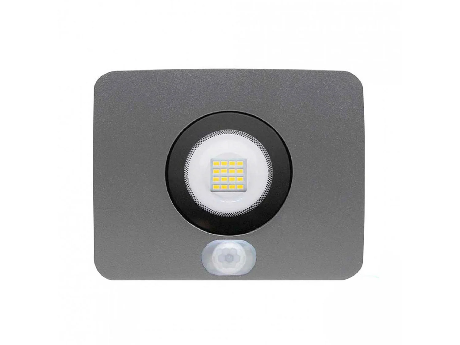 IP65 Outdoor 10W Ultraslim LED Floodlight with Twilight Sensor and Motion Orientable Aluminium 4000K 7hSevenOn