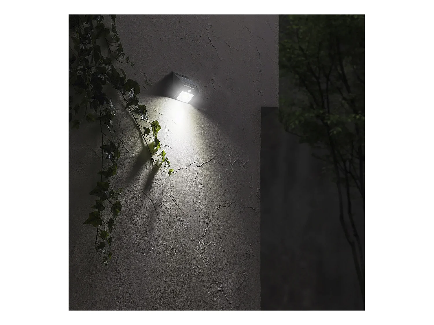 Pack 6 Apliques de Pared Solares LED con Sensor Crepuscular y Movimiento Negro 7500K 20000H 7hSevenOn