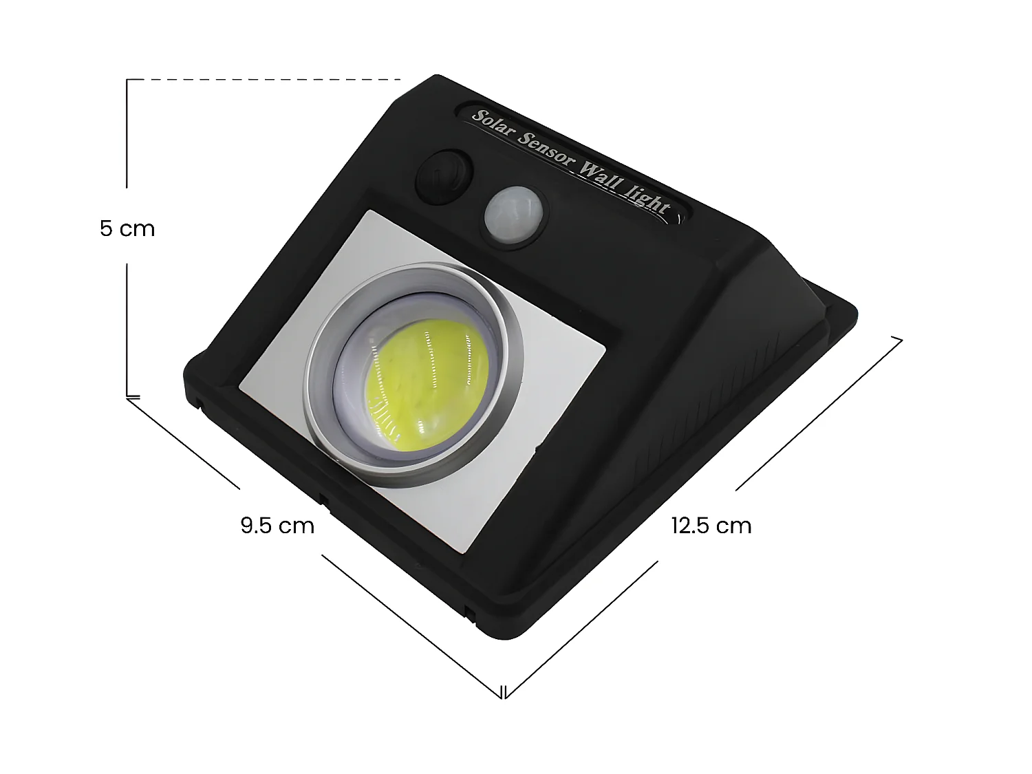 Pack 6 Apliques de Pared Solares LED con Sensor Crepuscular y Movimiento Negro 7500K 20000H 7hSevenOn