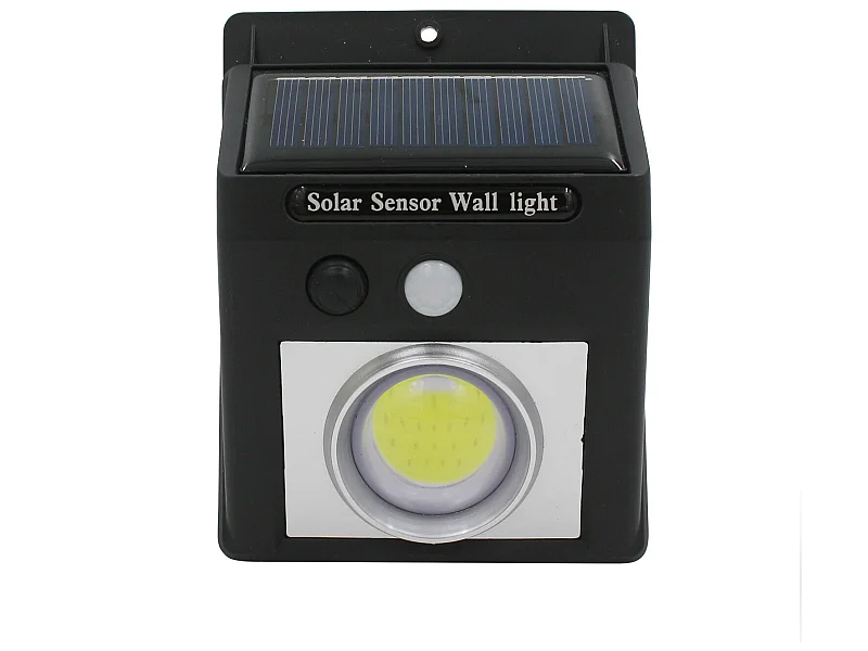 Applique a LED solare con sensore crepuscolare e sensore di movimento nero 7500K 20000H 7hSevenOn