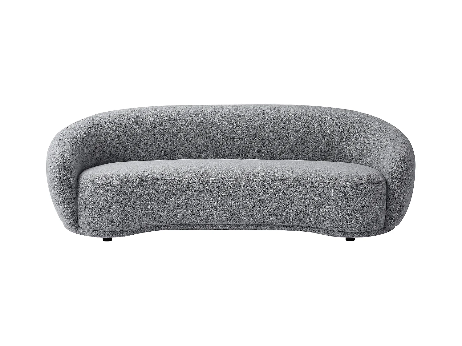 Sofa 3-Sitzer - Bouclé-Stoff - Grau - BOVANA von Pascal Morabito