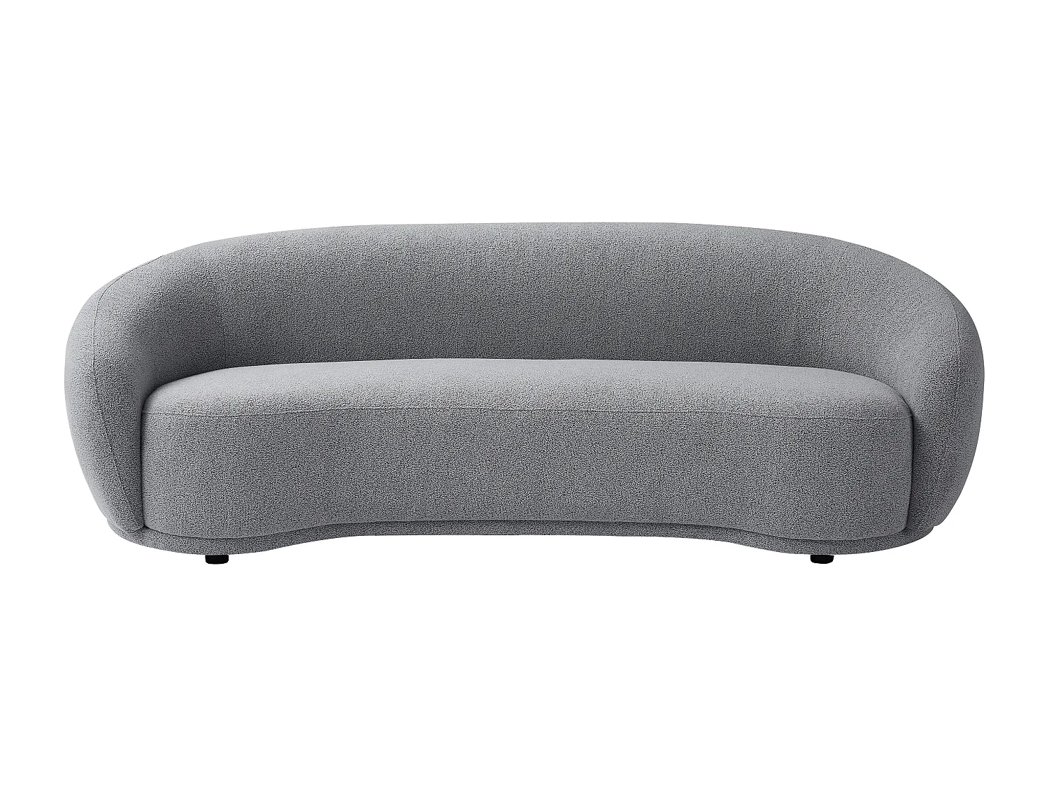 3-seters sofa i grått bouclette-stoff, BOVANA fra Pascal Morabito