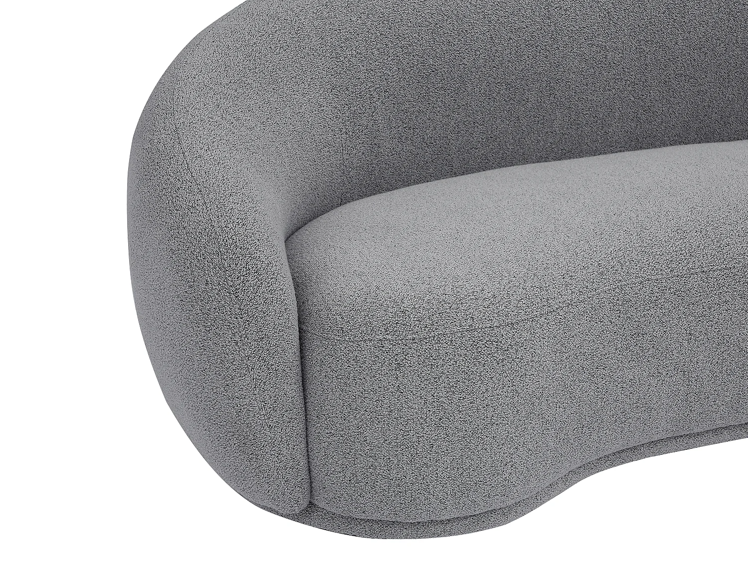 3-seters sofa i grått bouclette-stoff, BOVANA fra Pascal Morabito