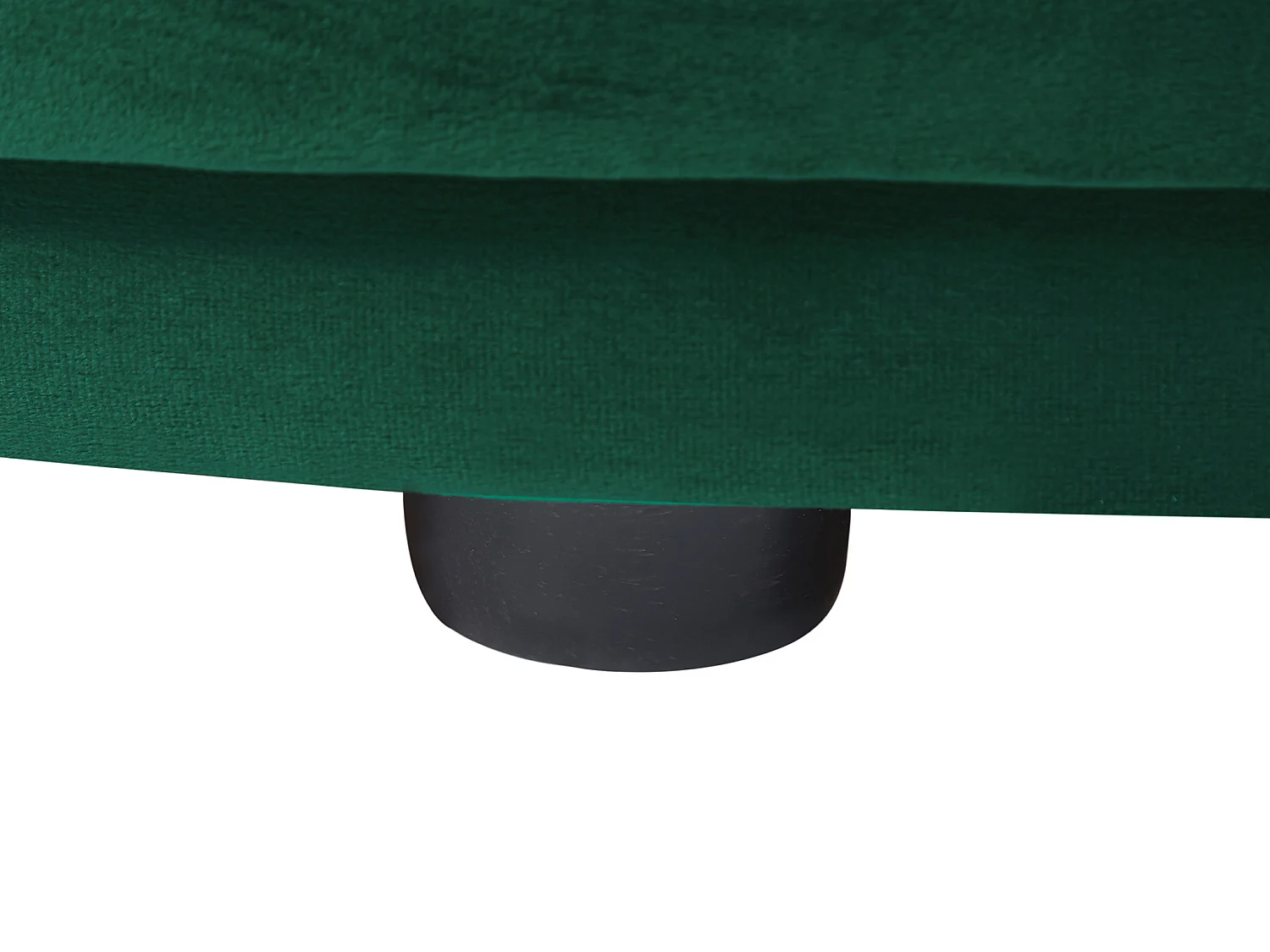 Méridienne gauche en velours vert LONIGO de Pascal Morabito