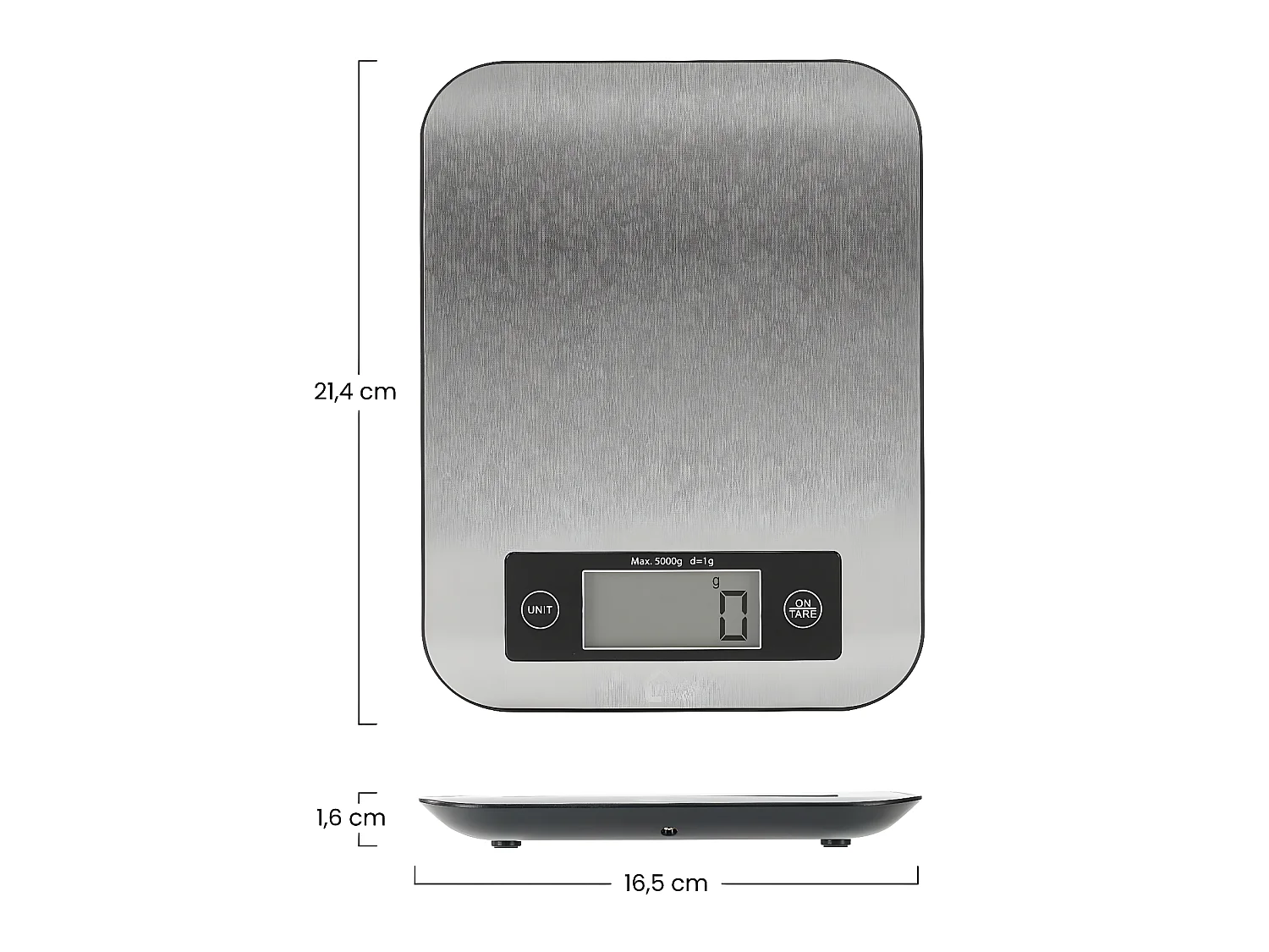 Dayron Bilancia da cucina intelligente Bluetooth in acciaio inox con APP