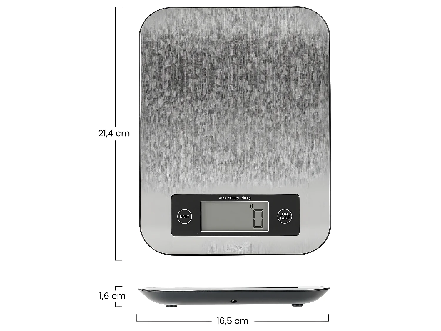 Dayron Steel Stainless Steel Bluetooth Smart Kitchen Scales with APP (Balance de cuisine intelligente en acier inoxydable avec APP)