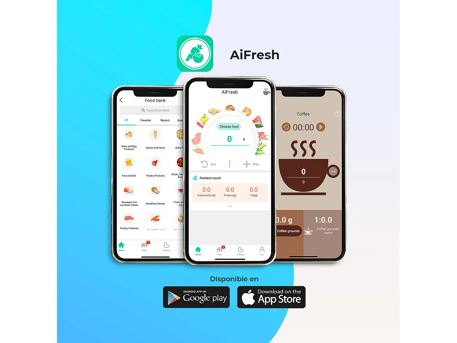 Dayron Steel Stainless Steel Bluetooth Smart Kitchen Scales with APP (Balance de cuisine intelligente en acier inoxydable avec APP)