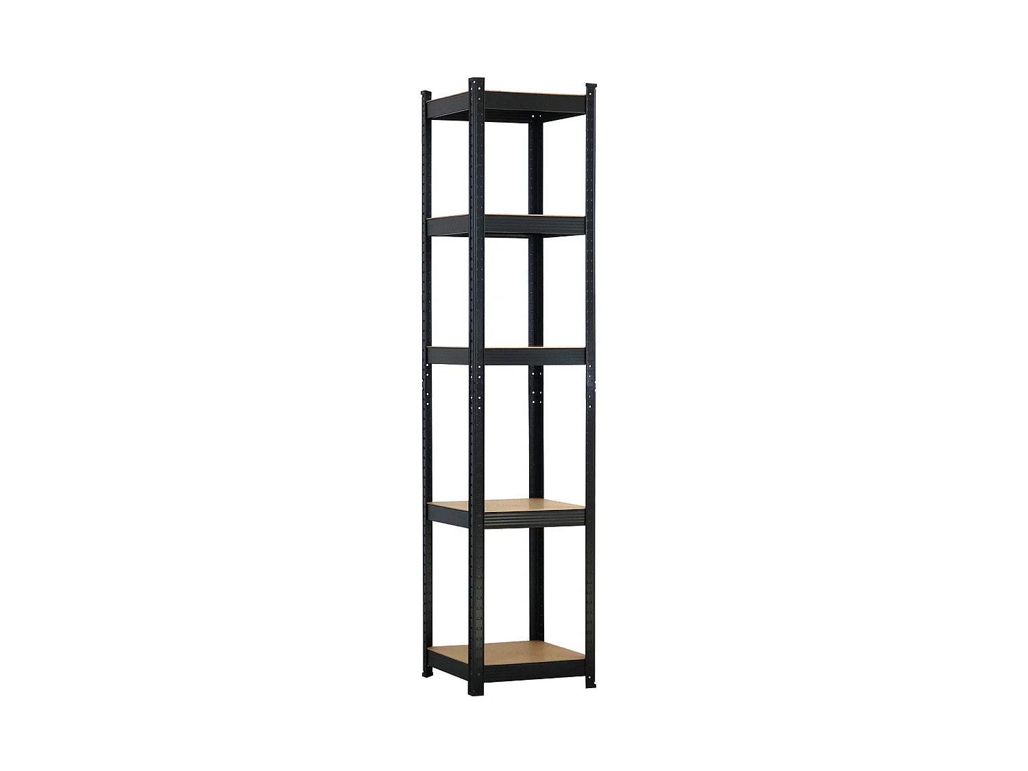 Rayonnage modulaire avec 5 étagères réglables 180x40x40cm 175Kg O91