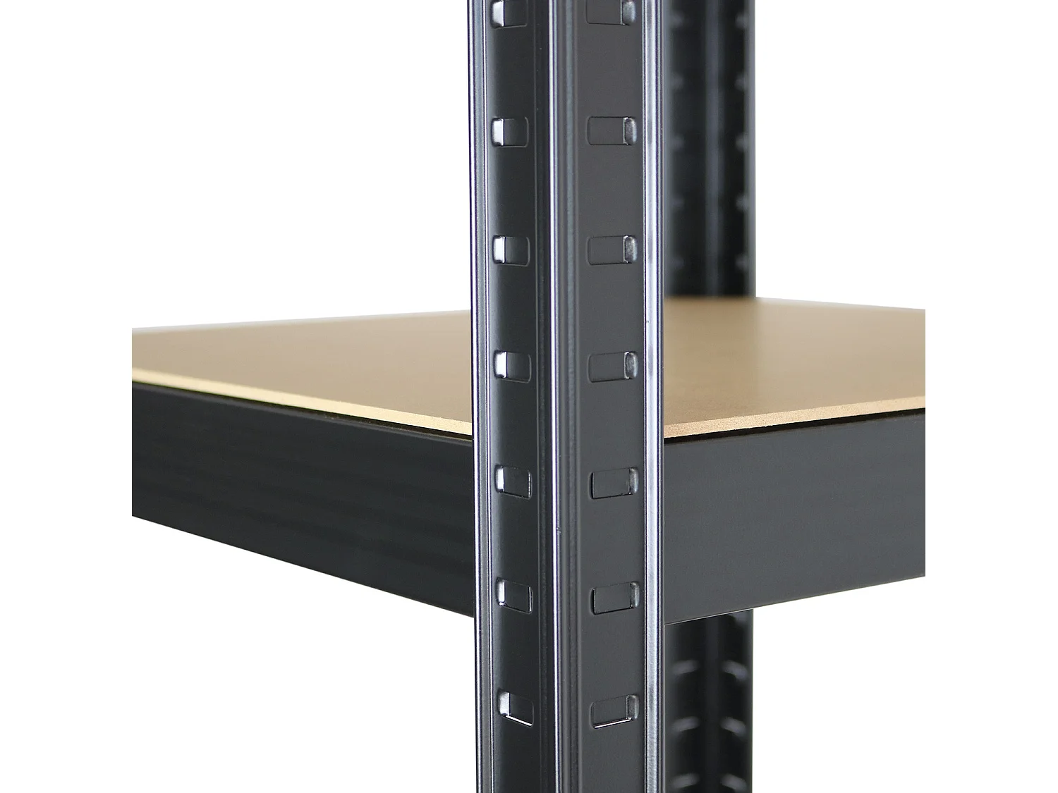 Rayonnage modulaire avec 5 étagères réglables 180x40x40cm 175Kg O91