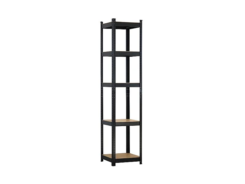 Rayonnage modulaire avec 5 étagères réglables 180x40x40cm 175Kg O91