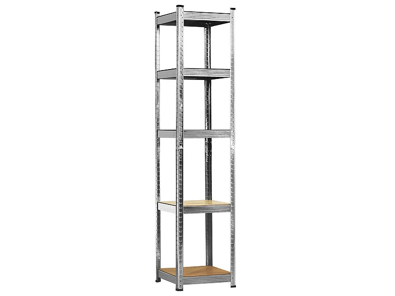 Scaffale modulare a 5 ripiani regolabili 180x40x40cm 175Kg O91