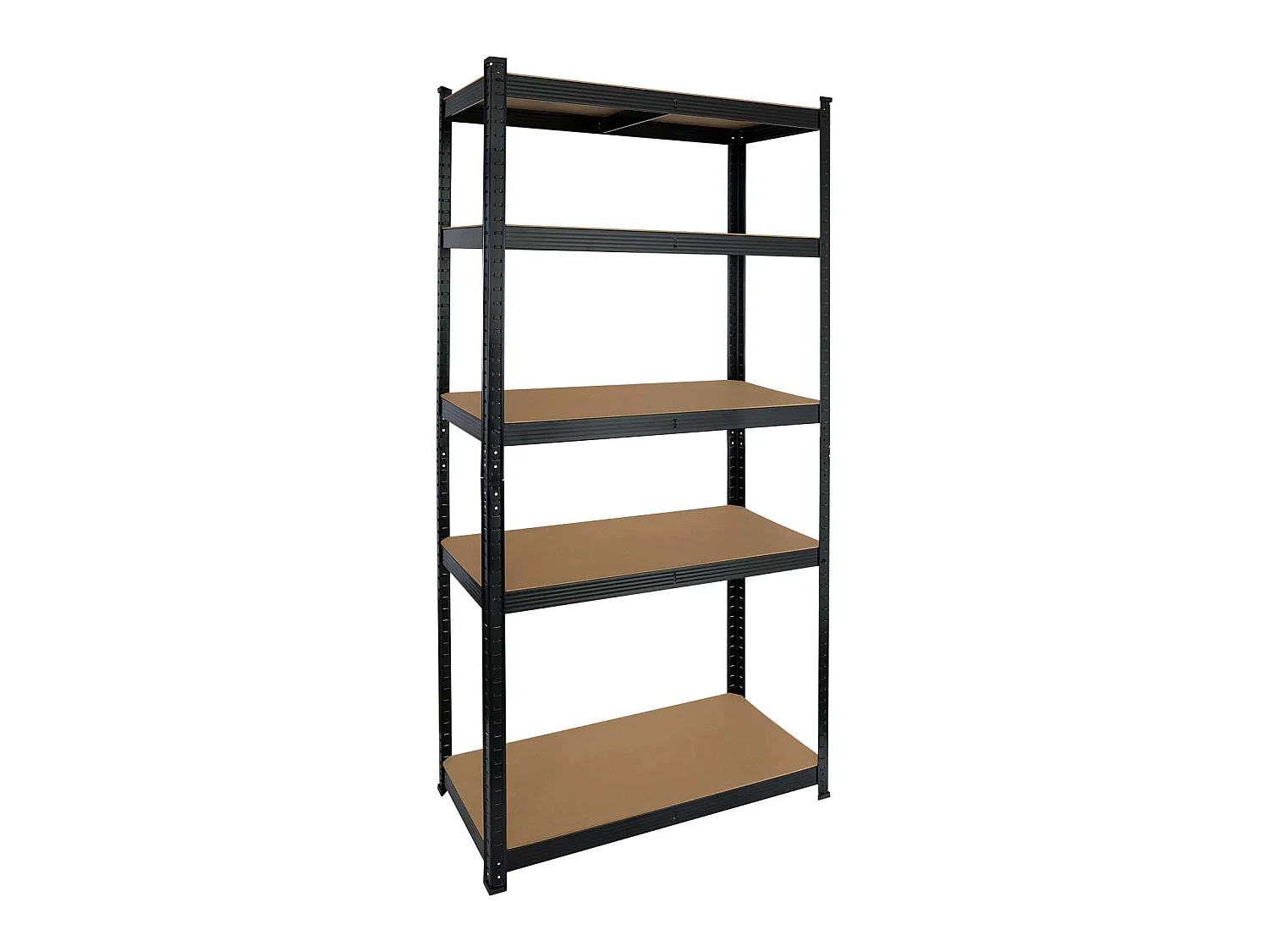 Rayonnage modulaire avec 5 étagères réglables 180x90x40cm 875Kg O91