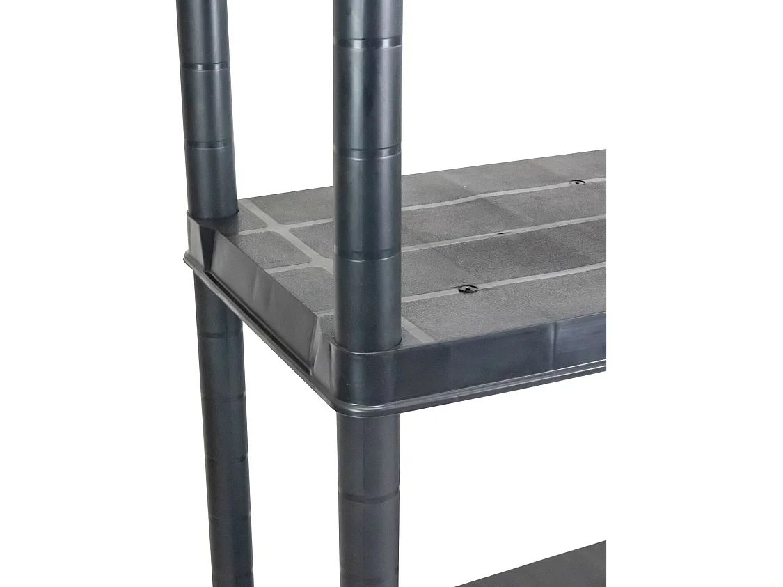 Estantería de Resina con 4 Baldas de 130x60x30cm 100Kg O91