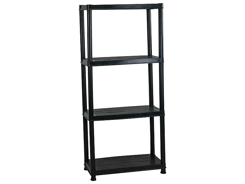 Estantería de Resina con 4 Baldas de 130x60x30cm 100Kg O91