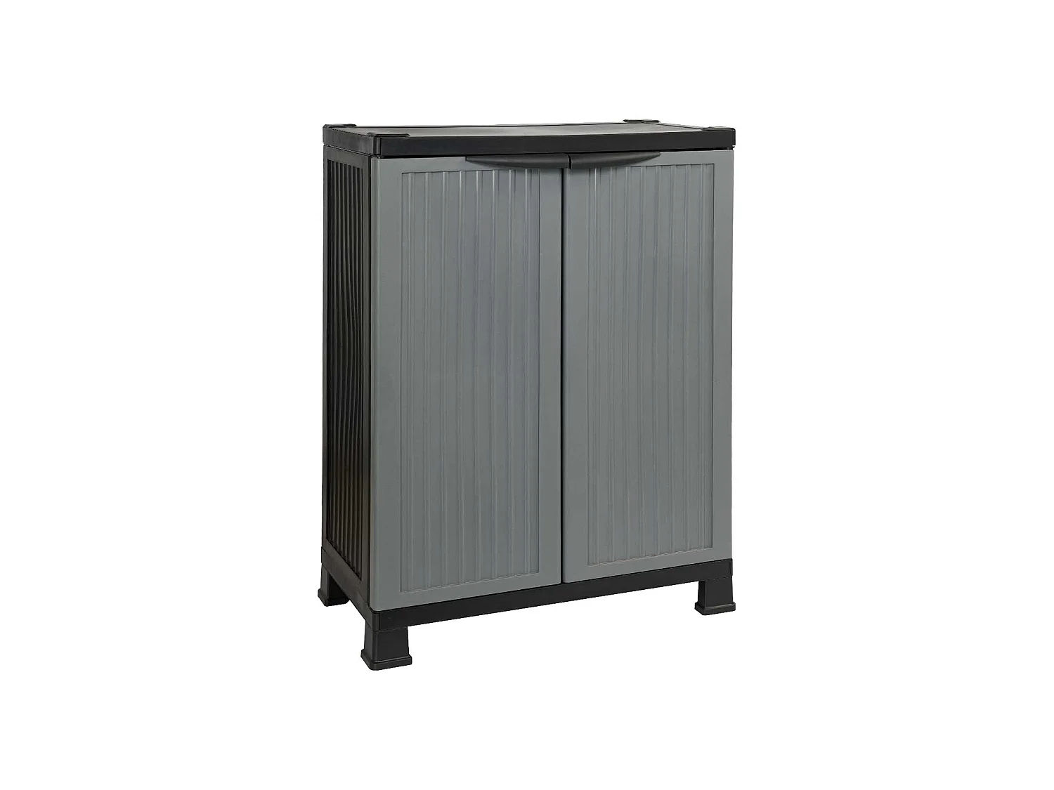 Armoire basse en résine pour extérieur avec 1 étagère 92x68x39cm O91