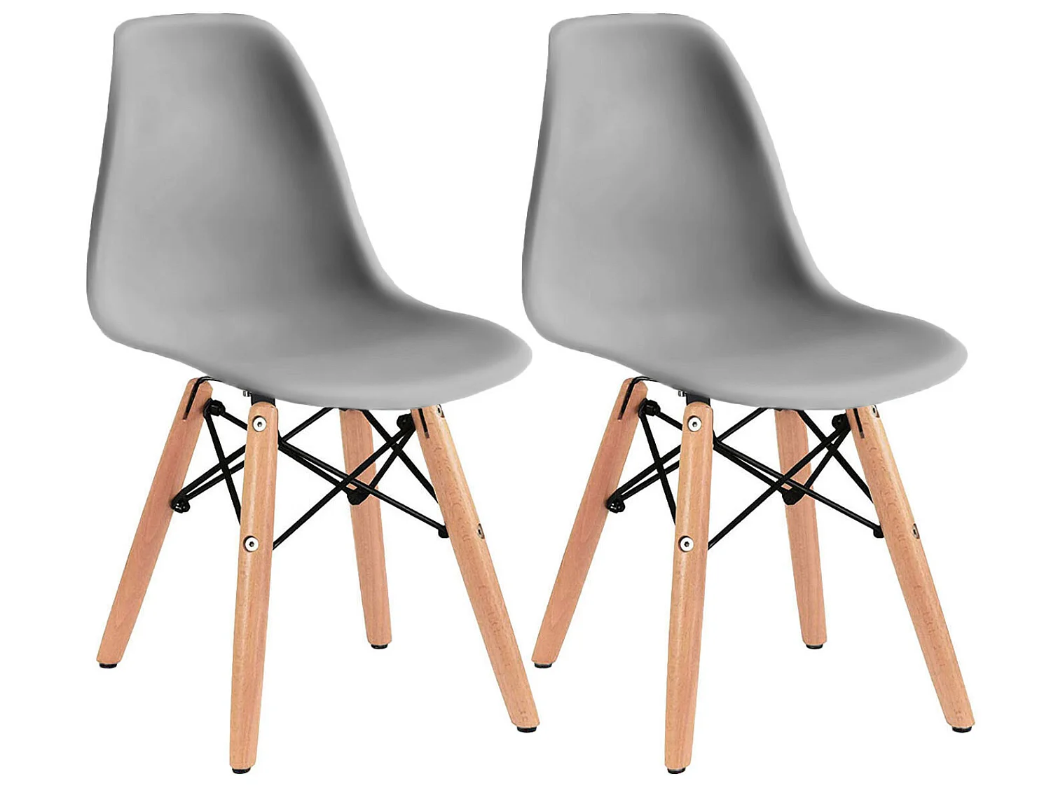 Pack 2 Chaises de chambre d'enfant 35x30.5x57.5cm Thinia Home