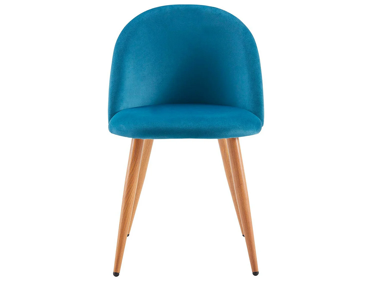 Pack 2 Sillas de Comedor Respaldo Bajo Terciopelo Fuchs 78x54,5x46cm Thinia Home