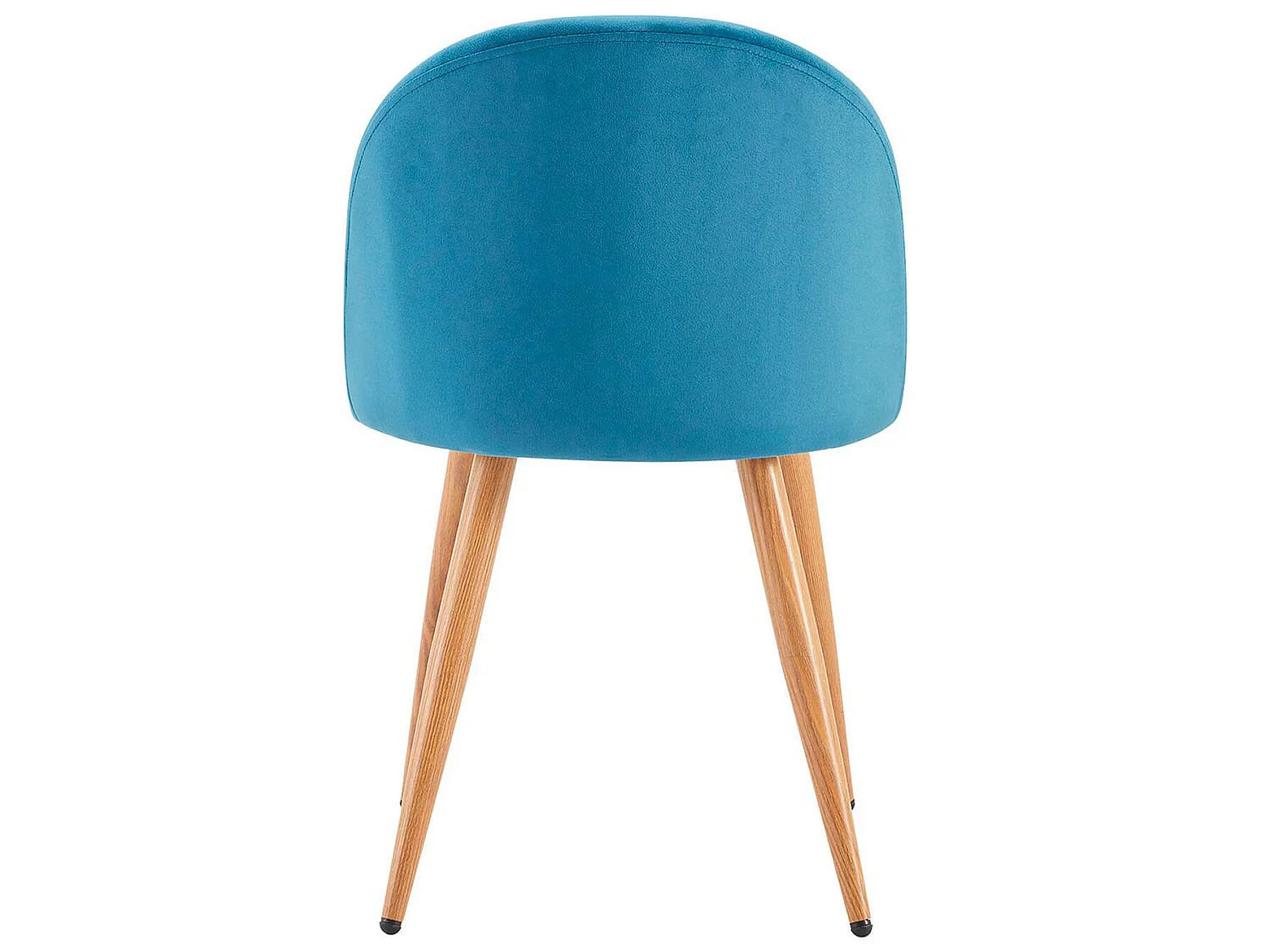 Pack 2 Sillas de Comedor Respaldo Bajo Terciopelo Fuchs 78x54,5x46cm Thinia Home