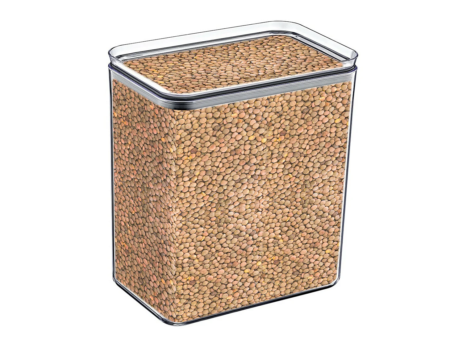 Pack 6 Recipientes Herméticos para Alimentos Grandes Rectangulares 10.5x16.5x19cm 7house