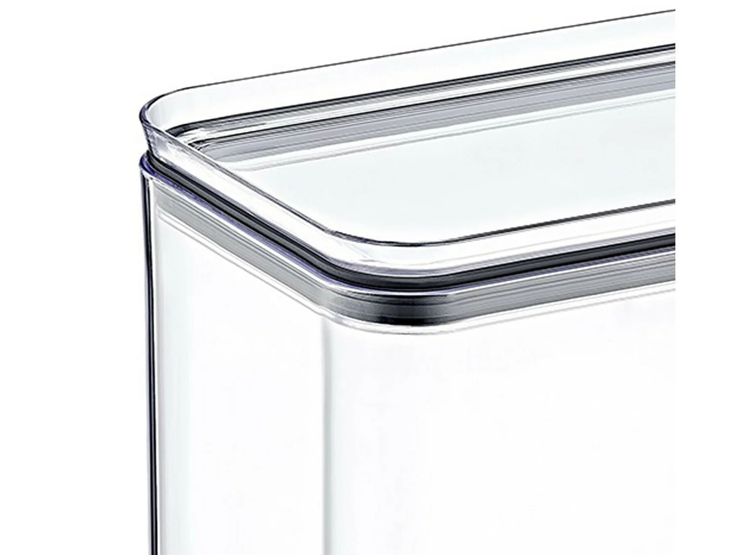 Lot de 6 grands récipients rectangulaires hermétiques pour la conservation des aliments 10.5x16.5x16.5x19cm 7house