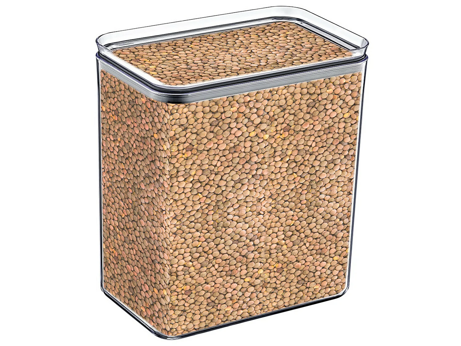 Pack 3 Recipientes Herméticos para Alimentos Grandes Rectangulares 10.5x16.5x19cm 7house