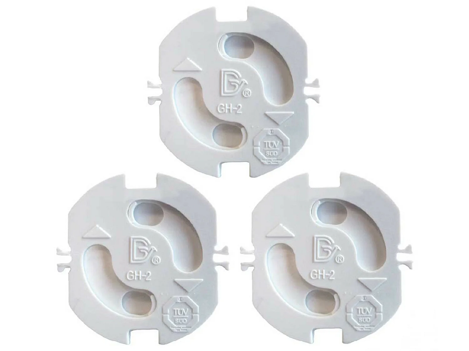 Confezione da 3 protezioni rotanti bianche per prese 7hSevenOn Elec