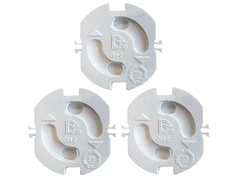 Confezione da 3 protezioni rotanti bianche per prese 7hSevenOn Elec